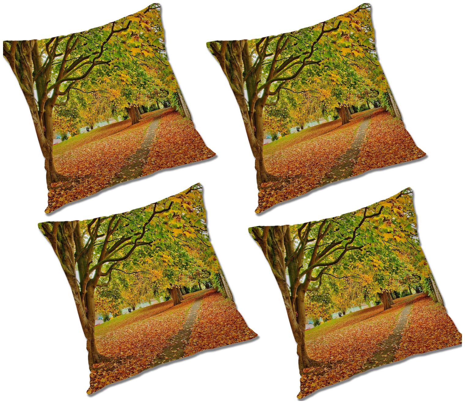 

RADANYA Abstract Cushion Cover with Filler (Set of 4) 12X12 inch