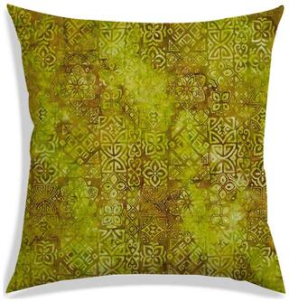 RADANYA Abstract Polyester Green Cushion Cover ( Extra large , Pack of 1 )