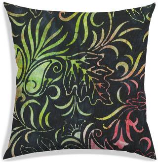 RADANYA Abstract Polyester Black Cushion Cover ( Large , Pack of 1 )