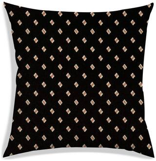 RADANYA Abstract Polyester Black Cushion Cover ( Small , Pack of 1 )