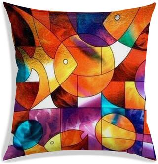 RADANYA Abstract Cushion Cover 20x20 inch