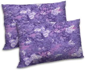 RADANYA Polyester Animal Pillow Covers ( Pack of 2 , Purple )