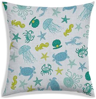 RADANYA Printed Polyester Beige Cushion Cover ( Large , Pack of 1 )