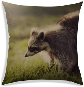 RADANYA Printed Polyester Green Cushion Cover ( Extra large , Pack of 1 )