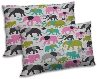 RADANYA Polyester Animal Pillow Covers ( Pack of 2 , Beige )