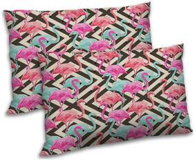 RADANYA Polyester Animal Pillow Covers ( Pack of 2 , Purple )