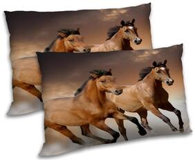 RADANYA Polyester Animal Pillow Covers ( Pack of 2 , Multi )