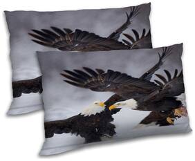 RADANYA Polyester Animal Pillow Covers ( Pack of 2 , White )