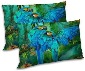 RADANYA Polyester Animal Pillow Covers ( Pack of 2 , Blue )