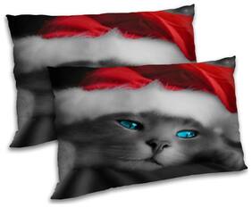 RADANYA Polyester Animal Pillow Covers ( Pack of 2 , Grey )