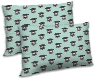 RADANYA Polyester Animal Pillow Covers ( Pack of 2 , Green )