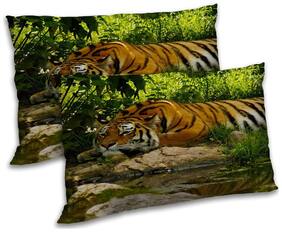 RADANYA Polyester Animal Pillow Covers ( Pack of 2 , Multi )