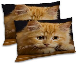 RADANYA Polyester Animal Pillow Covers ( Pack of 2 , Brown )