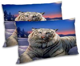 RADANYA Polyester Animal Pillow Covers ( Pack of 2 , Multi )