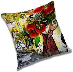 RADANYA Birds Printed Cushion Cover Multicolor,20x20 inch