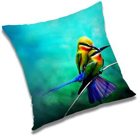 RADANYA Birds Printed Cushion Cover Multicolor,24x24 inch