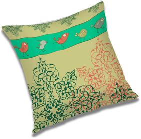 RADANYA Birds Printed Cushion Cover Multicolor,12x12 inch