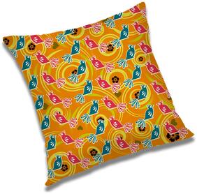 RADANYA Birds Printed Cushion Cover Multicolor,18x18 inch