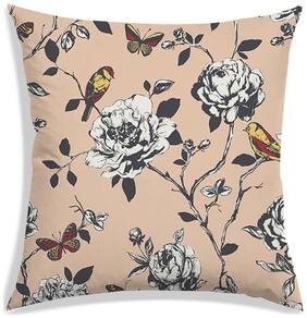 RADANYA Printed Polyester Orange Cushion Cover ( Regular , Pack of 1 )