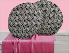 RADANYA Bird Digitally Printed Round Cushion Cover Pillow Case Home D cor Set of 2 ,16 inch,Grey