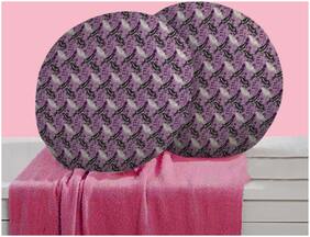 RADANYA Bird Digitally Printed Round Cushion Cover Pillow Case Home D cor Set of 2 ,16 inch,Purple