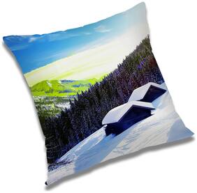 RADANYA Bird Printed Cushion Cover Red,16x16 inch