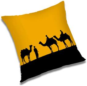 RADANYA Camle Printed Cushion Cover Orange,20x20 inch