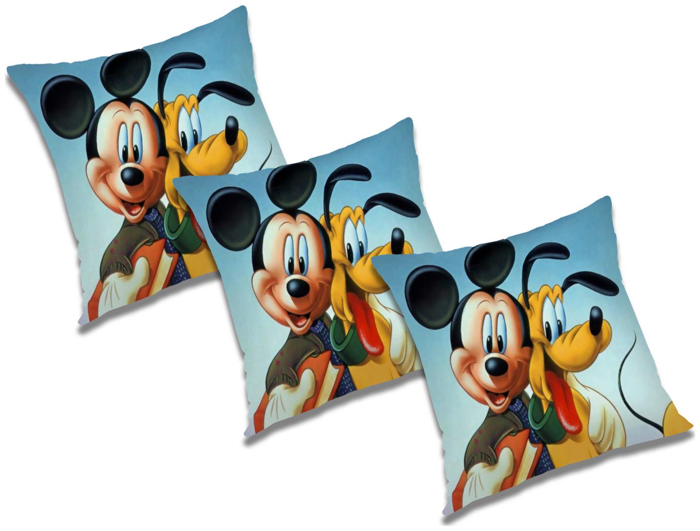 

RADANYA Cartoon Polyester Blue Cushion Cover ( Small Pack of 3 )