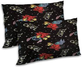 RADANYA Polyester Cartoon Pillow Covers ( Pack of 2 , Black )