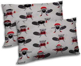 RADANYA Polyester Cartoon Pillow Covers ( Pack of 2 , Beige )