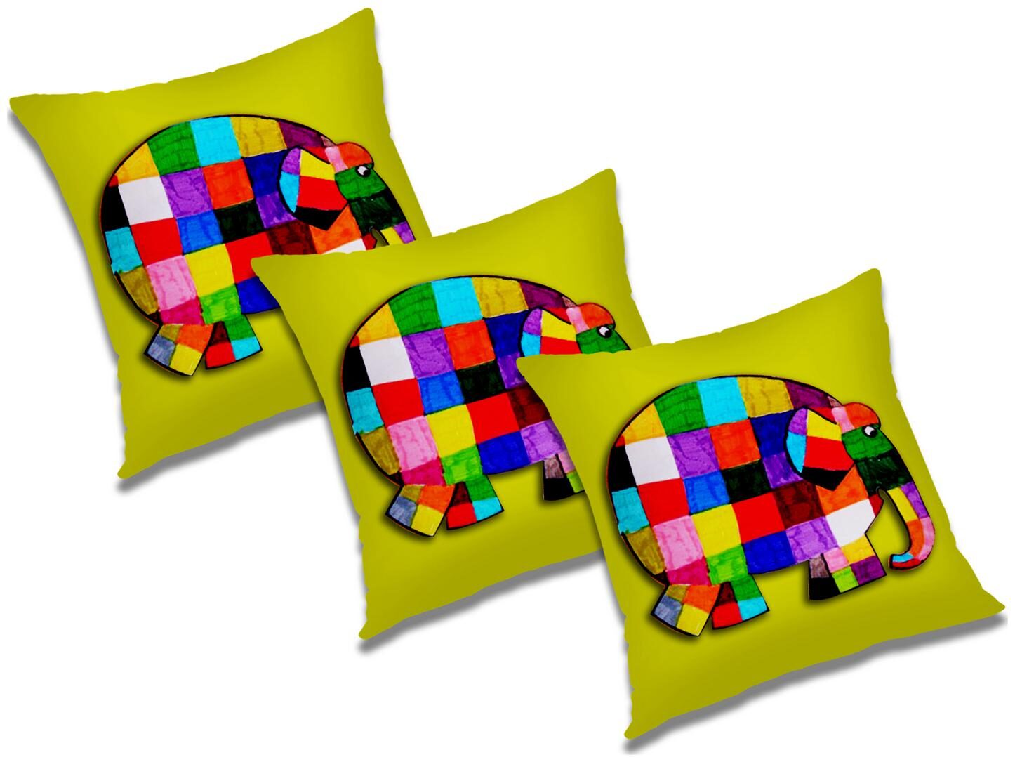 

RADANYA Cartoon Cushion Cover (Set of 3) 18x18 inch