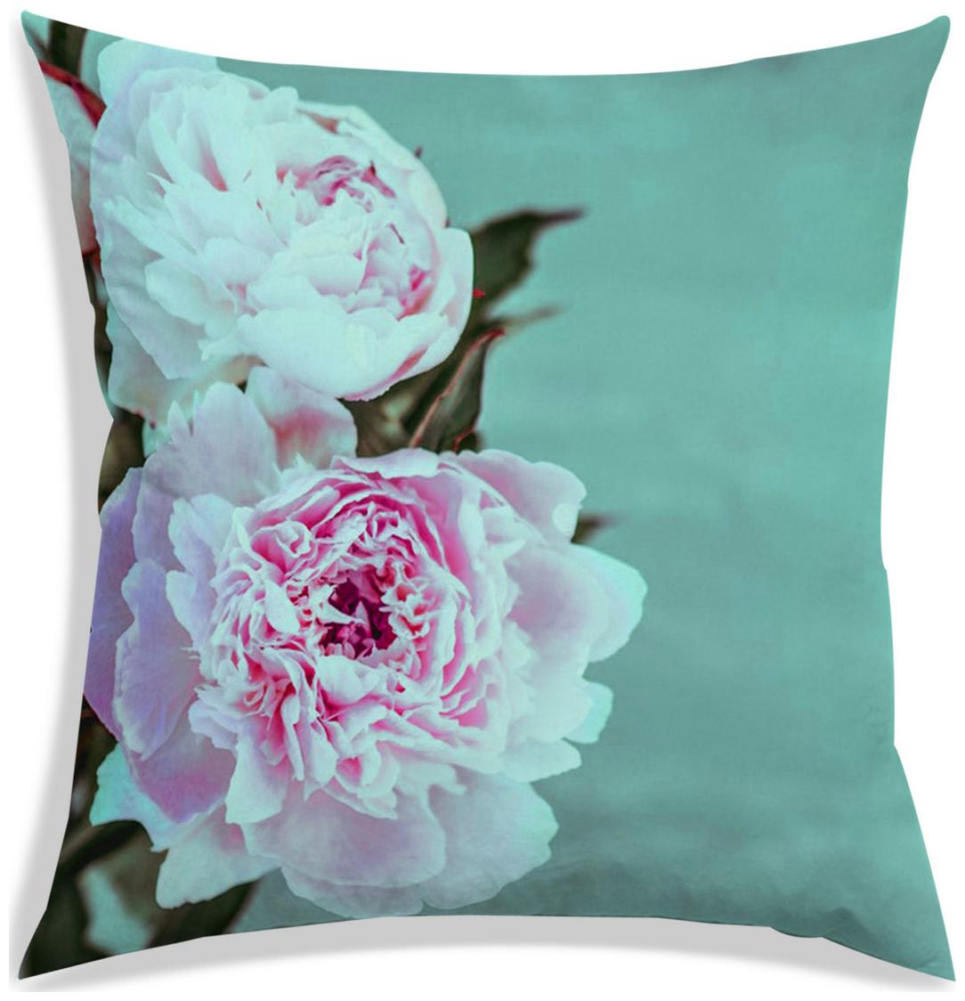 

RADANYA Floral Polyester Pink Cushion Cover ( Large Pack of 1 )