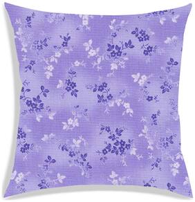 RADANYA Floral Polyester Purple Cushion Cover ( Small , Pack of 1 )