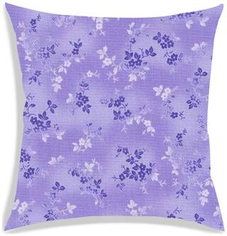 RADANYA Floral Polyester Purple Cushion Cover ( Small , Pack of 1 )