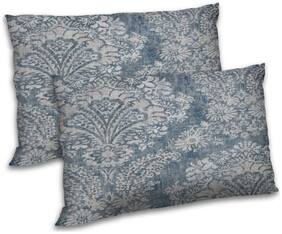 RADANYA Polyester Floral Pillow Covers ( Pack of 2 , Grey )