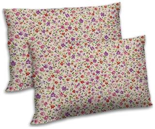 RADANYA Polyester Floral Pillow Covers ( Pack of 2 , Off-White )