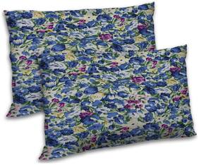 RADANYA Polyester Floral Pillow Covers ( Pack of 2 , Off-White )