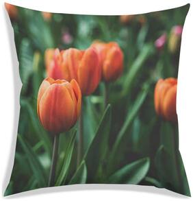 RADANYA Floral Polyester Green Cushion Cover ( Extra large , Pack of 1 )