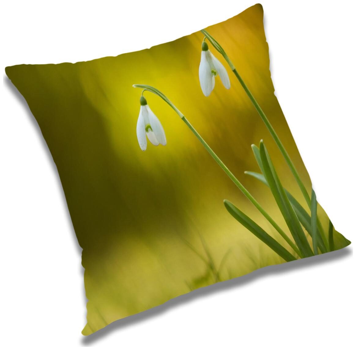 

RADANYA Floral Polyester Green Cushion Cover ( Small Pack of 1 )