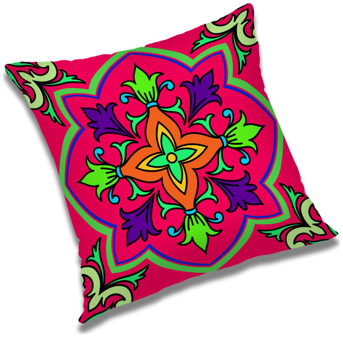 

RADANYA Floral Cushion Cover with Filler Set 20x20 inch