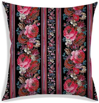 RADANYA Floral Polyester Beige Cushion Cover ( Regular , Pack of 1 )