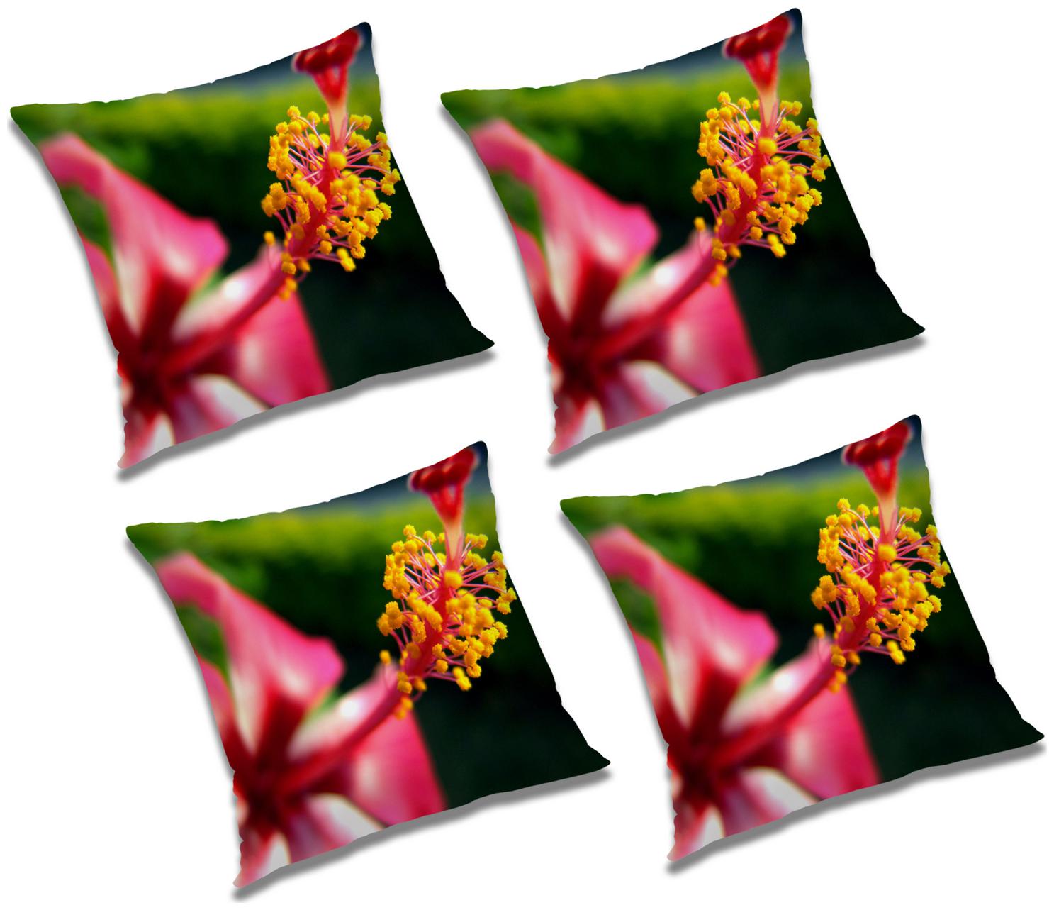 

RADANYA Floral Cushion Cover with Filler (Set of 4) 24x24 inch