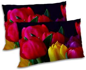 RADANYA Polyester Floral Pillow Covers ( Pack of 2 , Multi )