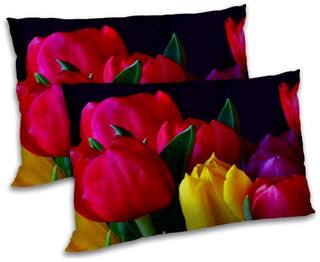 RADANYA Polyester Floral Pillow Covers ( Pack of 2 , Multi )