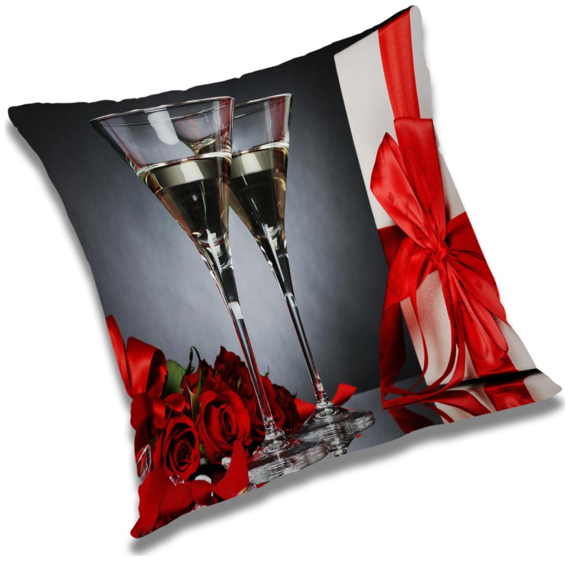 

RADANYA Floral Cushion Cover with Filler Set 12X12 inch