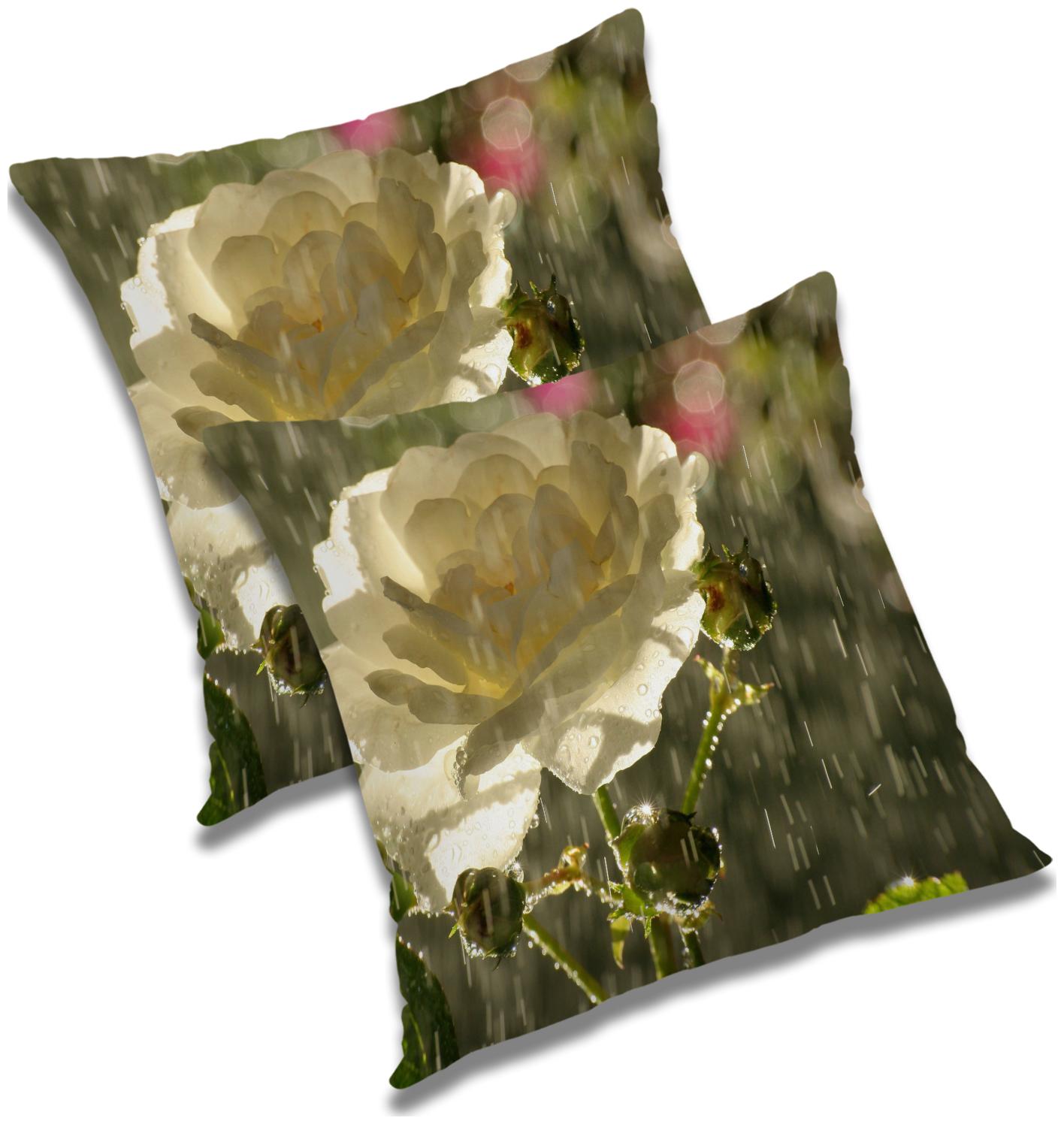 

RADANYA Floral Cushion Cover 20x20 inch