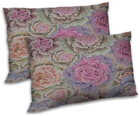 RADANYA Polyester Floral Pillow Covers ( Pack of 2 , Multi )