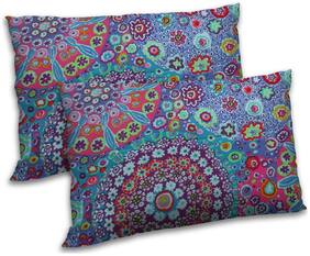 RADANYA Polyester Floral Pillow Covers ( Pack of 2 , Multi )