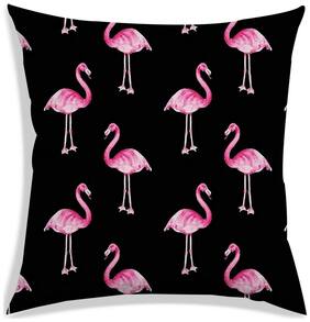 RADANYA Floral Polyester Black Cushion Cover ( Regular , Pack of 1 )