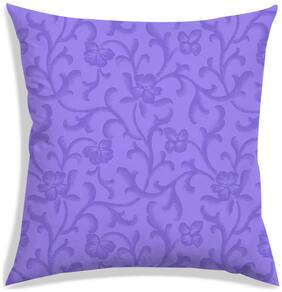 RADANYA Floral Polyester Purple Cushion Cover ( Large , Pack of 1 )